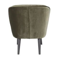 WOOOD Fauteuils|Sara Fauteuil Velvet Warm Groen