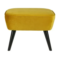 WOOOD Hockers|Sara Hocker Op Poten Velvet Oker 56cm
