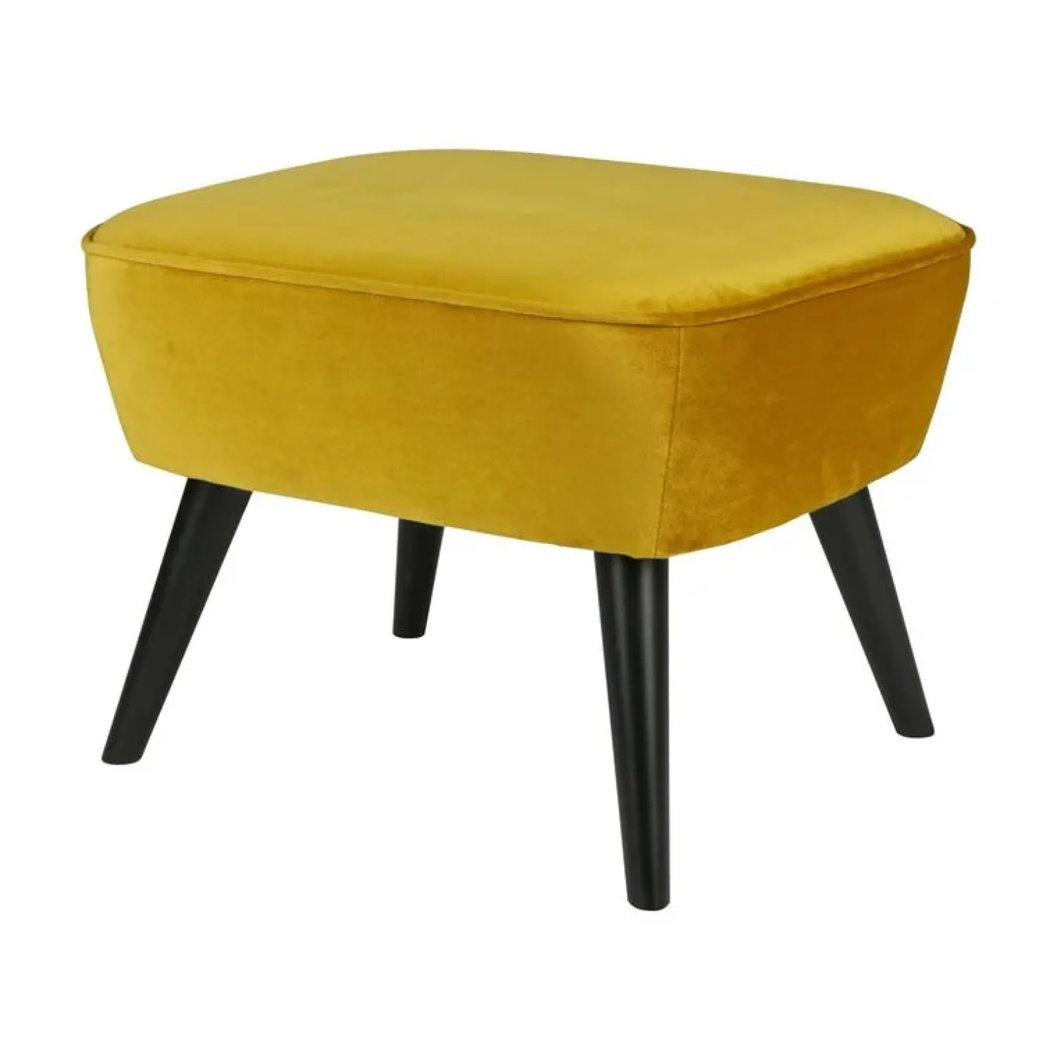 WOOOD Hockers|Sara Hocker Op Poten Velvet Oker 56cm