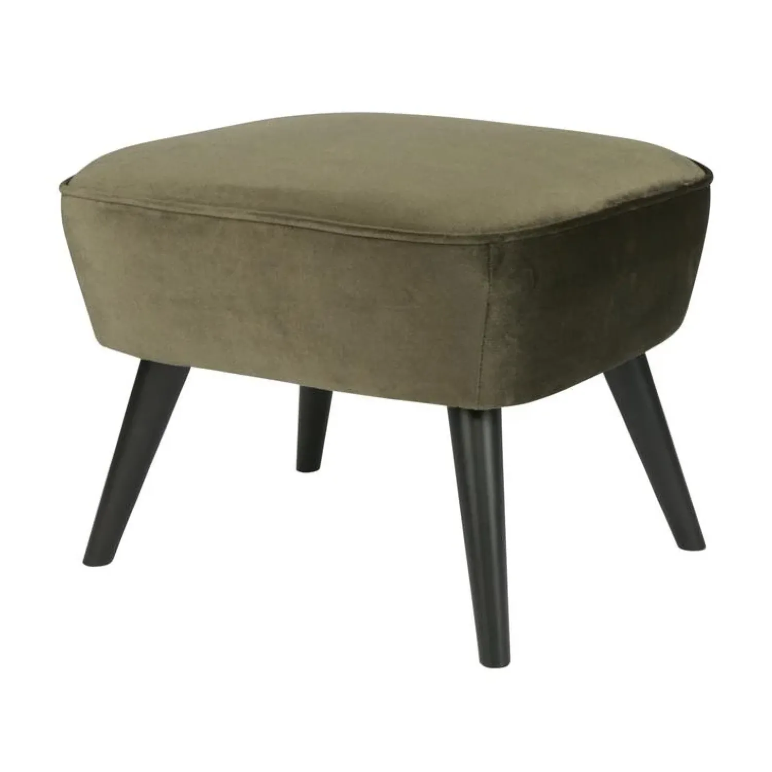 WOOOD Hockers|Sara Hocker Op Poten Velvet Warm Groen 56cm