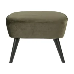 WOOOD Hockers|Sara Hocker Op Poten Velvet Warm Groen 56cm