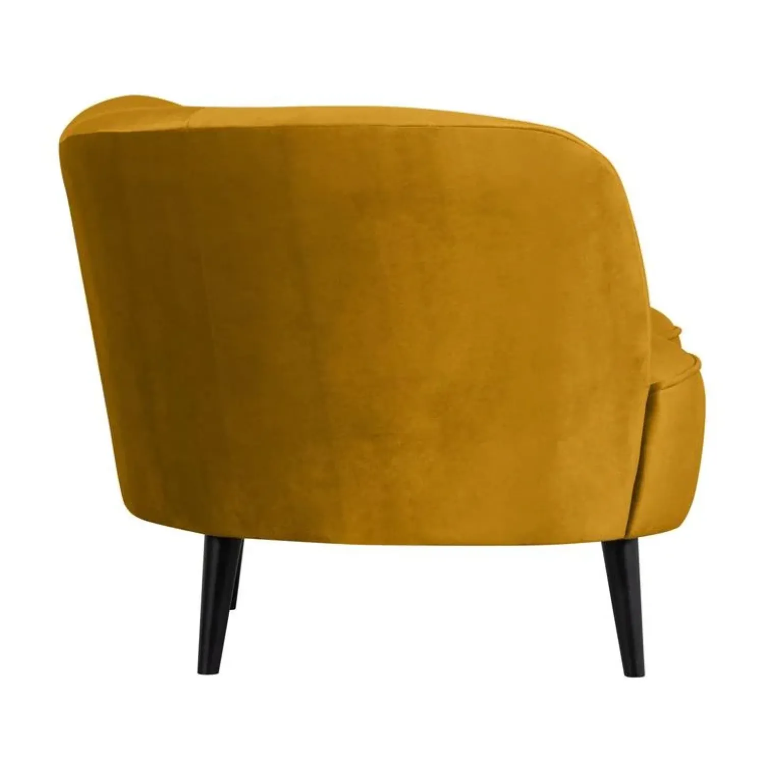 WOOOD Loungebanken|Fauteuils|Sara Lounge Fauteuil Links Velvet Oker 112cm