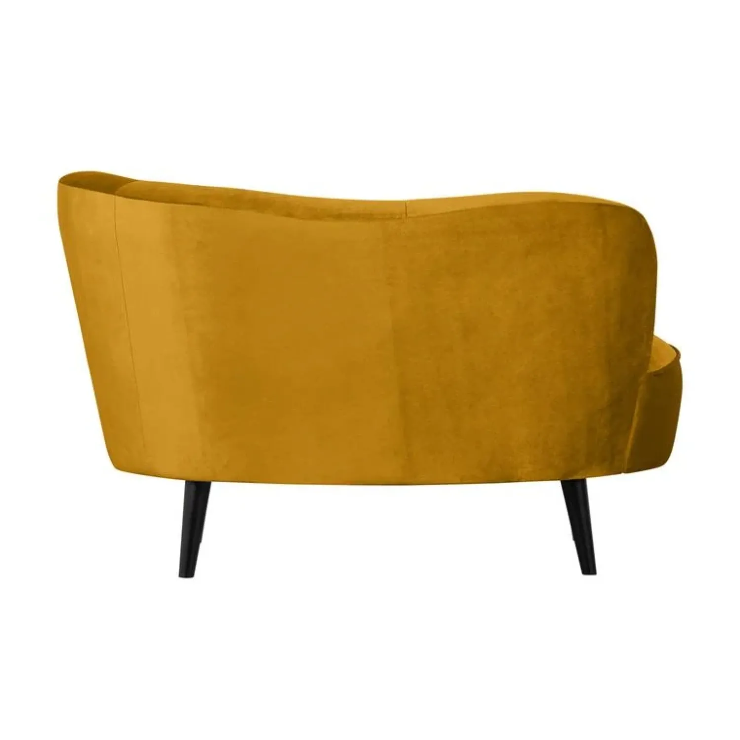WOOOD Loungebanken|Fauteuils|Sara Lounge Fauteuil Rechts Velvet Oker 112cm