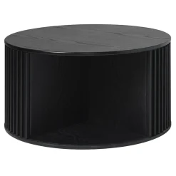 LykkeHome Salontafels|Sarita salontafel zwart eikenhoutfineer 85cm