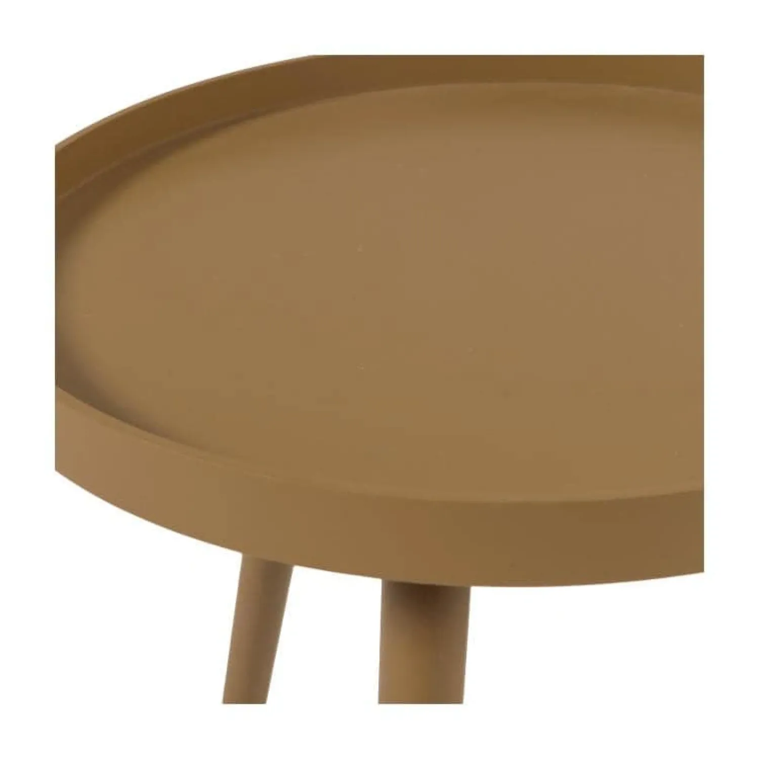 WOOOD Bijzettafels|Sasha Bijzettafel rond Honinggeel 41cm