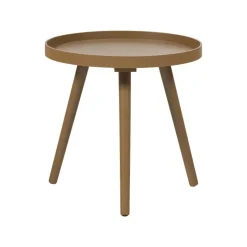 WOOOD Bijzettafels|Sasha Bijzettafel rond Honinggeel 41cm