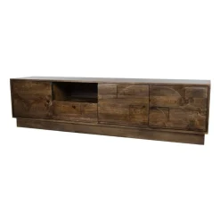 Mysons Industriele Kasten|Tv Meubels|Savanne Tv meubel Mangohout Walnoot 190cm
