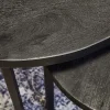 Furndea Salontafels|Scandi salontafel mangohout rond zwart set van 3