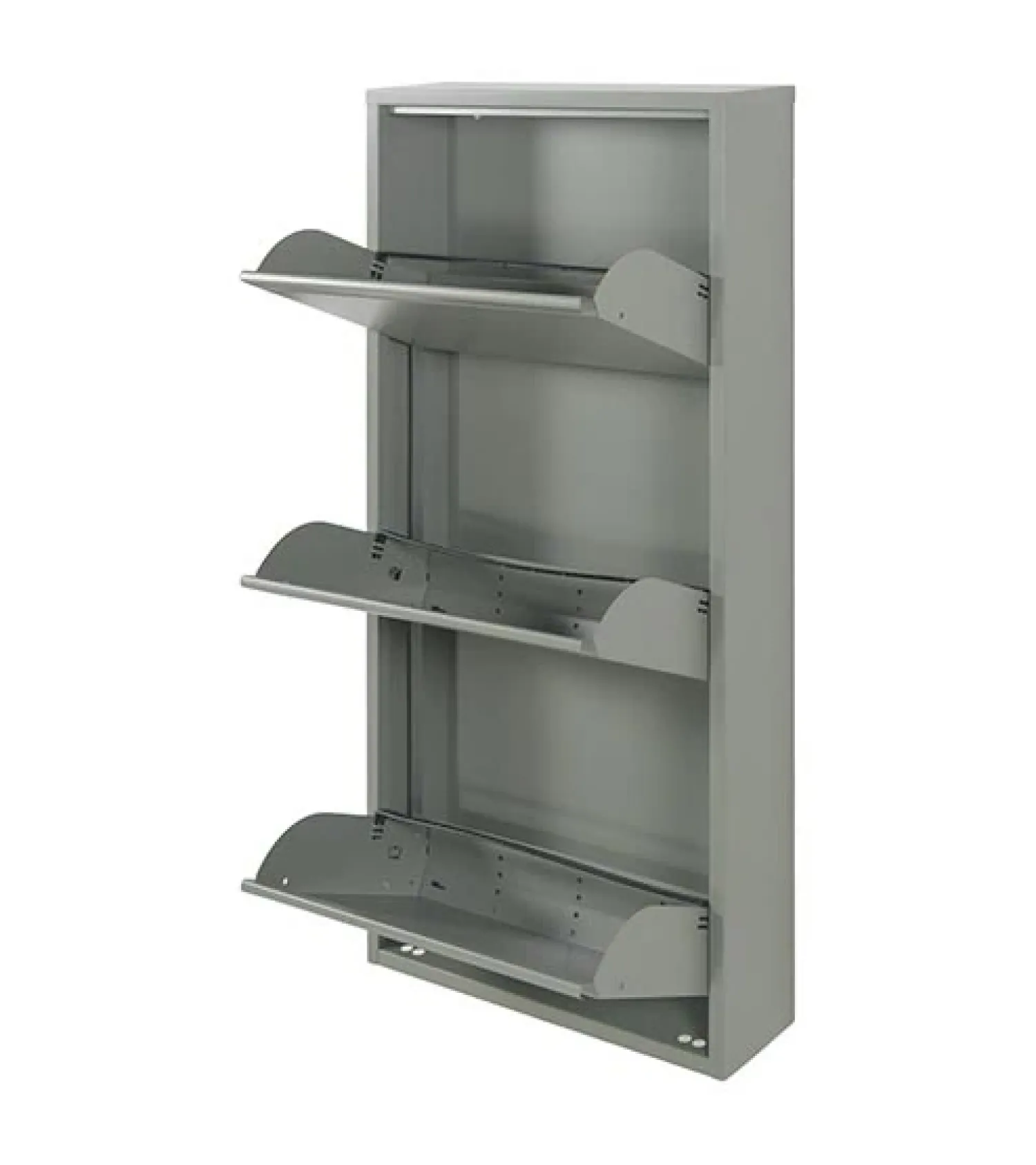 Redin Design Schoenenkasten|Schoenenkasten|Schoenenkast industrieel Pippen (3 lades) – Groen metaal