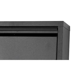 Redin Design Schoenenkasten|Schoenenkasten|Schoenenkast industrieel Pippen (4 lades) – zwart metaal
