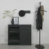 Redin Design Schoenenkasten|Schoenenkasten|Schoenenkast industrieel Pippen (6 lades) – Zwart metaal