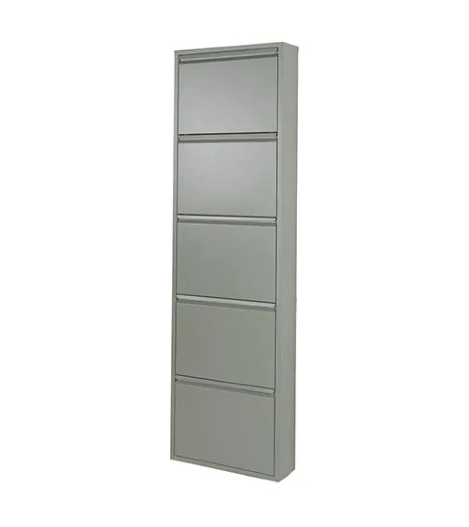 Redin Design Schoenenkasten|Schoenenkasten|Schoenenkast industrieel Pippen (5 lades) – Groen metaal