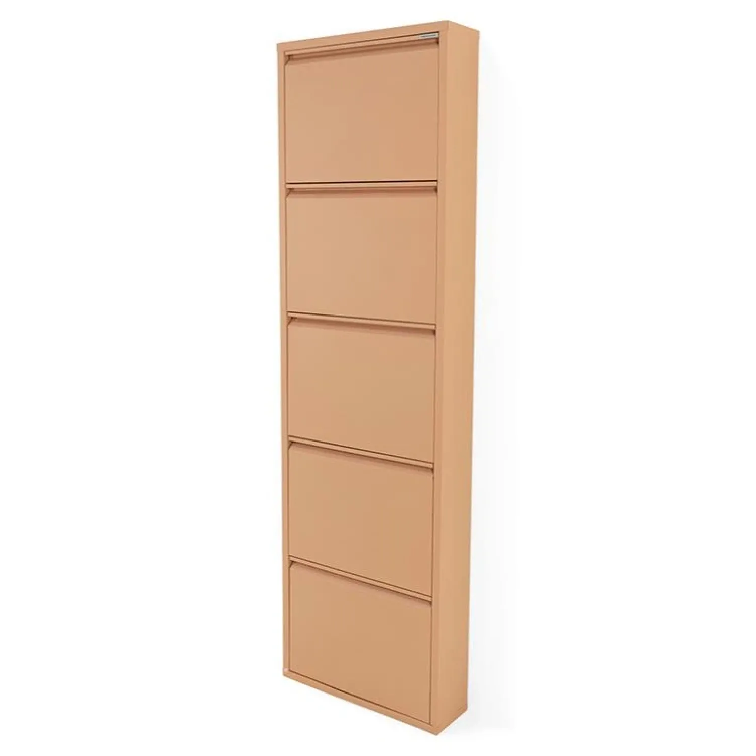 Redin Design Schoenenkasten|Schoenenkasten|Schoenenkast industrieel Pippen (5 lades) – Terracotta metaal