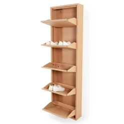 Redin Design Schoenenkasten|Schoenenkasten|Schoenenkast industrieel Pippen (5 lades) – Terracotta metaal