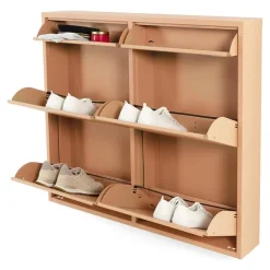 Redin Design Schoenenkasten|Schoenenkasten|Schoenenkast industrieel Pippen (6 lades) – Terracotta metaal