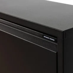 Redin Design Schoenenkasten|Schoenenkasten|Schoenenkast industrieel Pippen XL (1 lade) - zwart metaal