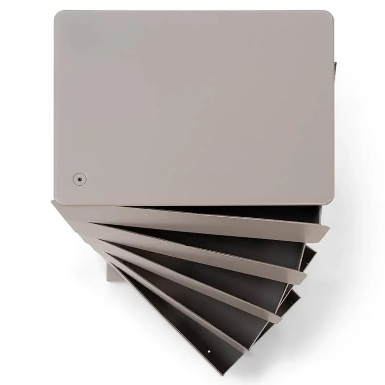 Redin Design Schoenenkasten|Schoenenkasten|Schoenenkast industrieel Rodman (5 lades) – Taupe metaal