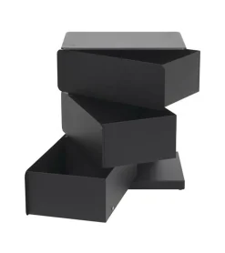 Redin Design Schoenenkasten|Schoenenkasten|Schoenenkast industrieel Rodman (3 lades) – Zwart metaal
