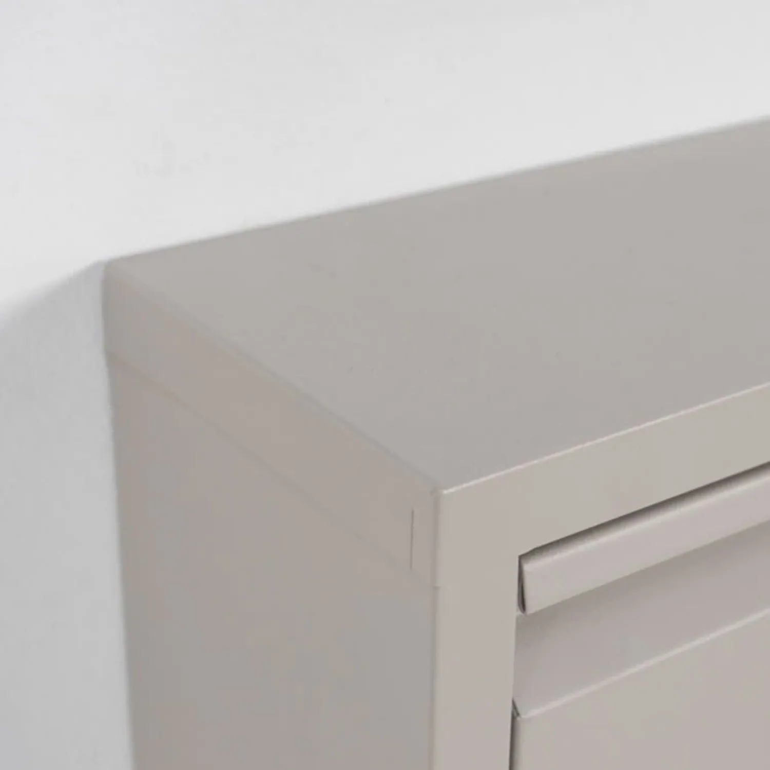 Redin Design Schoenenkasten|Schoenenkasten|Schoenenkastje industrieel Pippen (1 lade) – Taupe metaal