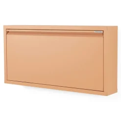 Redin Design Schoenenkasten|Schoenenkasten|Schoenenkastje industrieel Pippen (1 lade) – Terracotta metaal