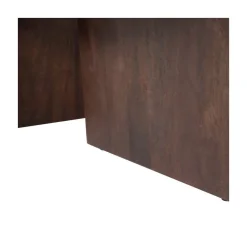 WOOOD Salontafels|Seam Salontafel ovaal Mangohout Donkerbruin 110cm