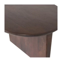 WOOOD Salontafels|Seam Salontafel ovaal Mangohout Donkerbruin 110cm