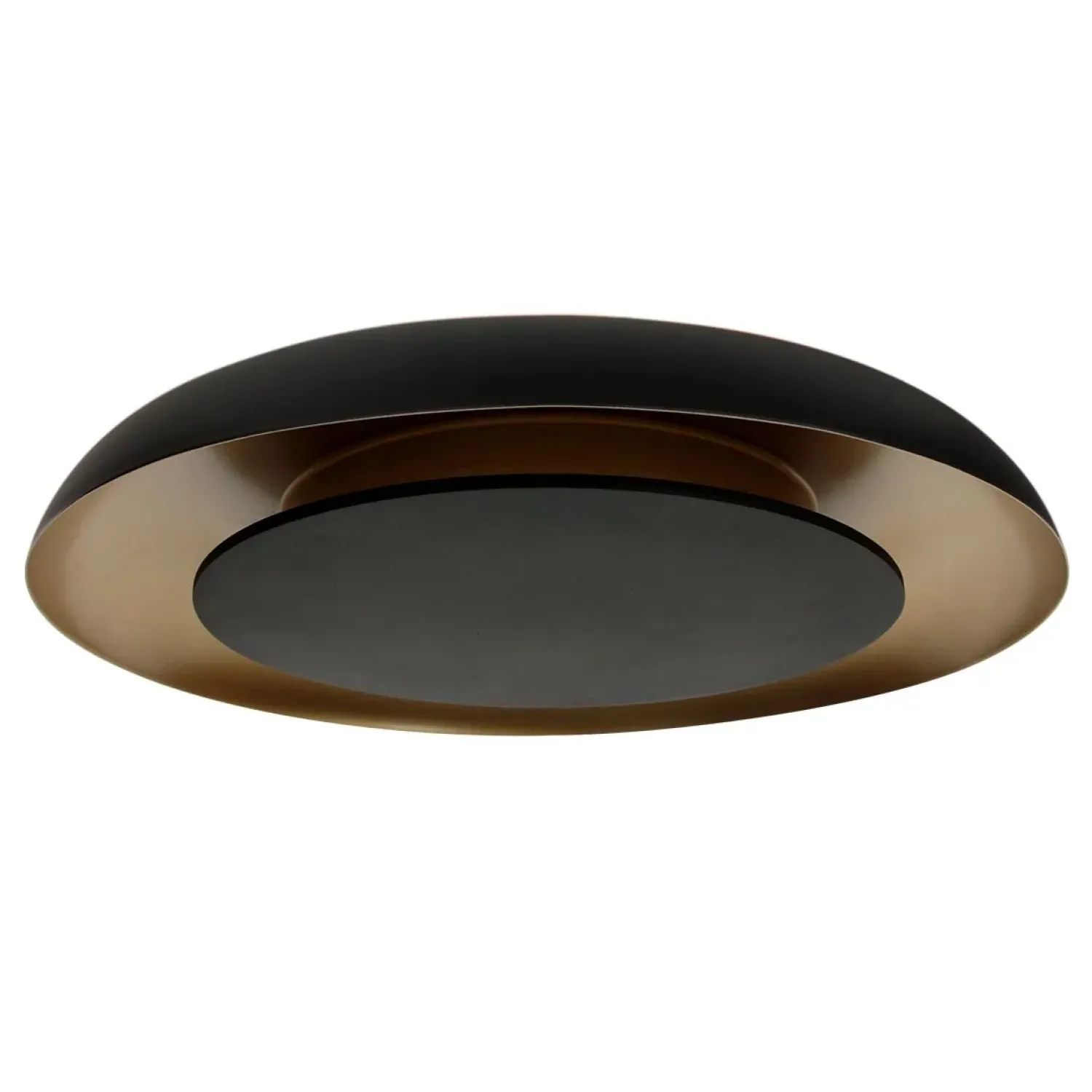 Steinmex Plafondlampen|Sean 2-lichts Plafondlamp Zwart|Goud Metaal