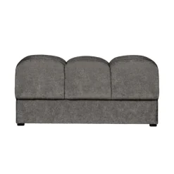 WOOOD Hockers|Second Date Hocker Velvet Grijs 82cm