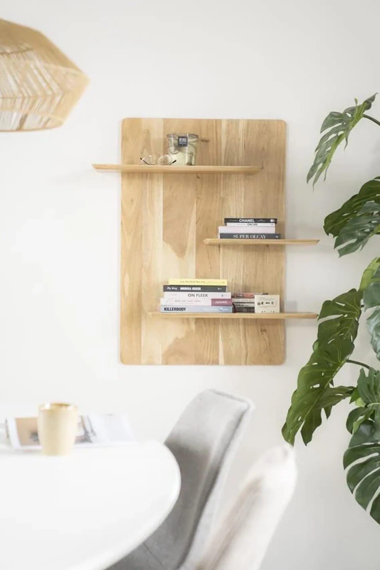 By Boo Wandplanken|Wandplanken|Seco Wandplanken acaciahout Naturel 60cm