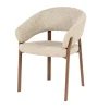 By Boo Eetkamerstoelen|Sedia Eetkamerstoel met armleuning Bruin