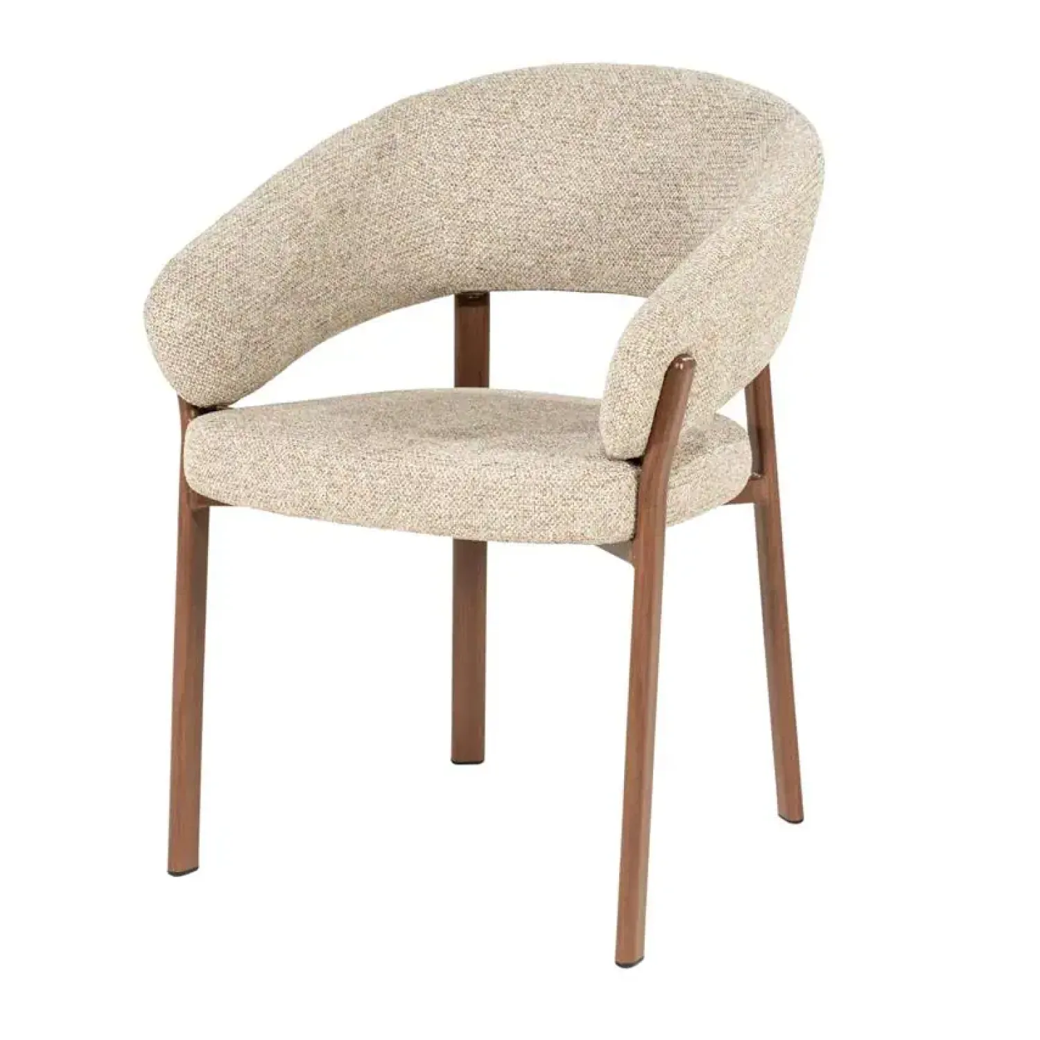 By Boo Eetkamerstoelen|Sedia Eetkamerstoel met armleuning Bruin