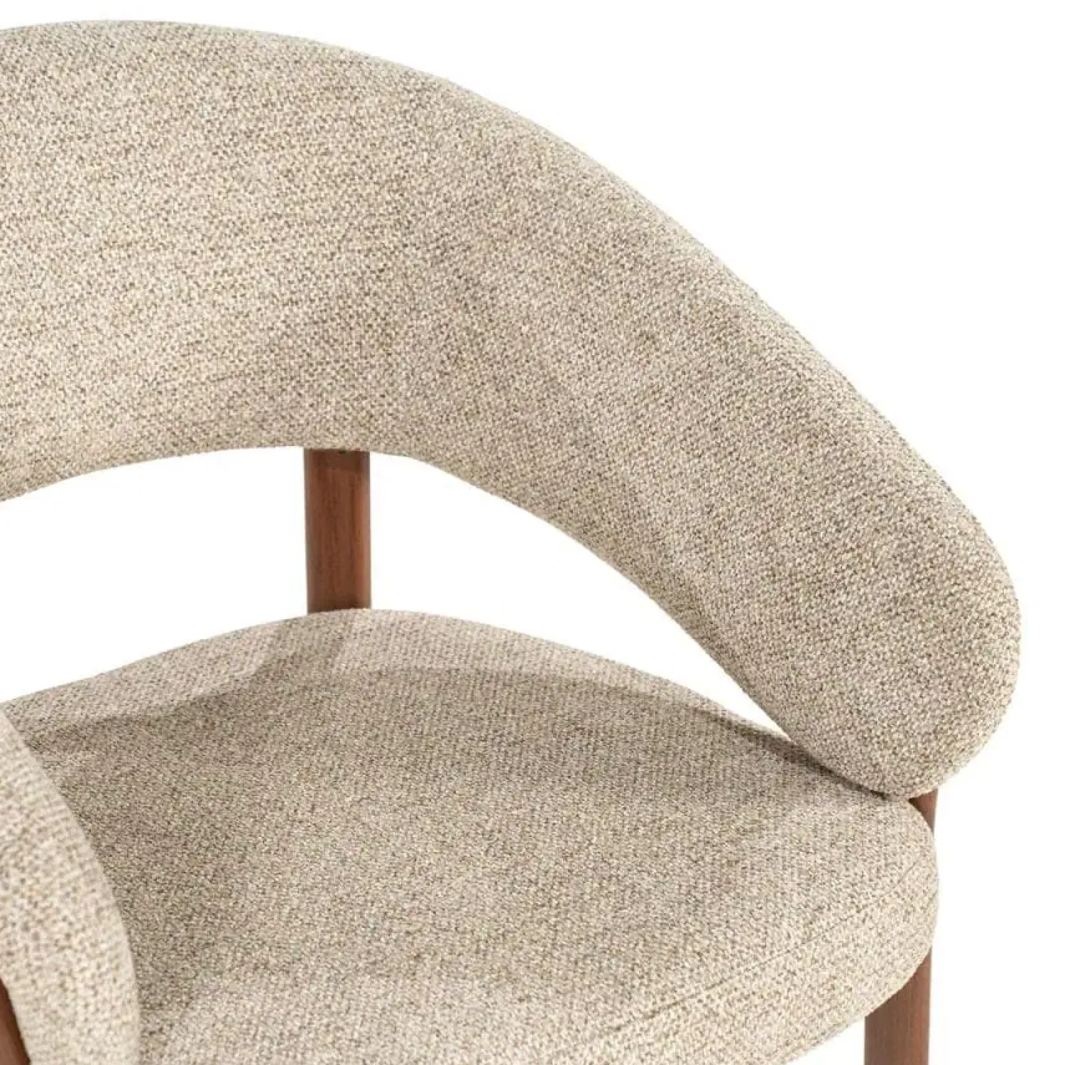 By Boo Eetkamerstoelen|Sedia Eetkamerstoel met armleuning Bruin