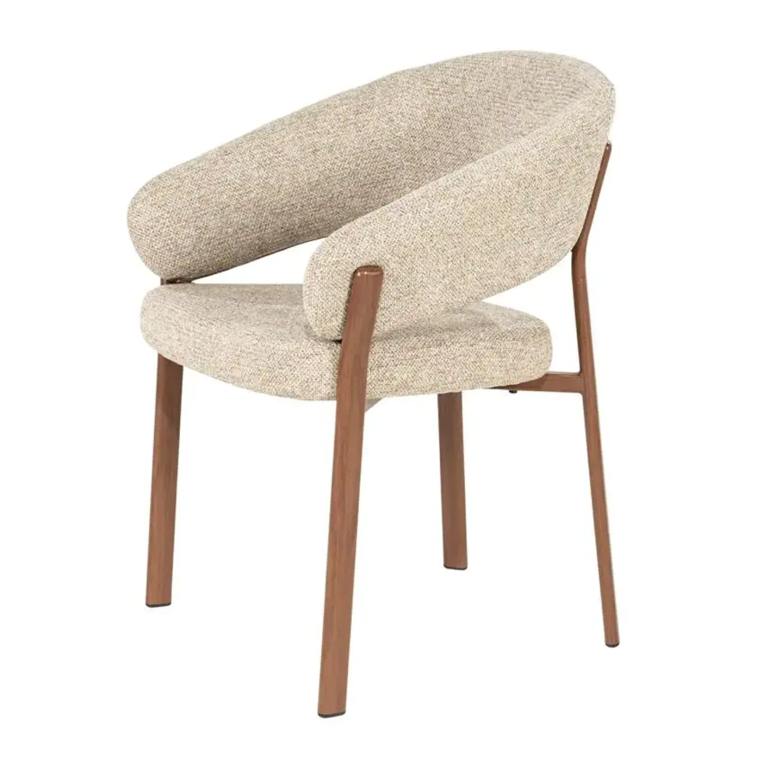 By Boo Eetkamerstoelen|Sedia Eetkamerstoel met armleuning Bruin