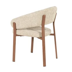 By Boo Eetkamerstoelen|Sedia Eetkamerstoel met armleuning Bruin