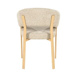 By Boo Eetkamerstoelen|Sedia Eetkamerstoel met armleuning Naturel