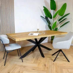 Furndea Eettafels|Senna eettafel industrieel rechthoek mangohout 160cm