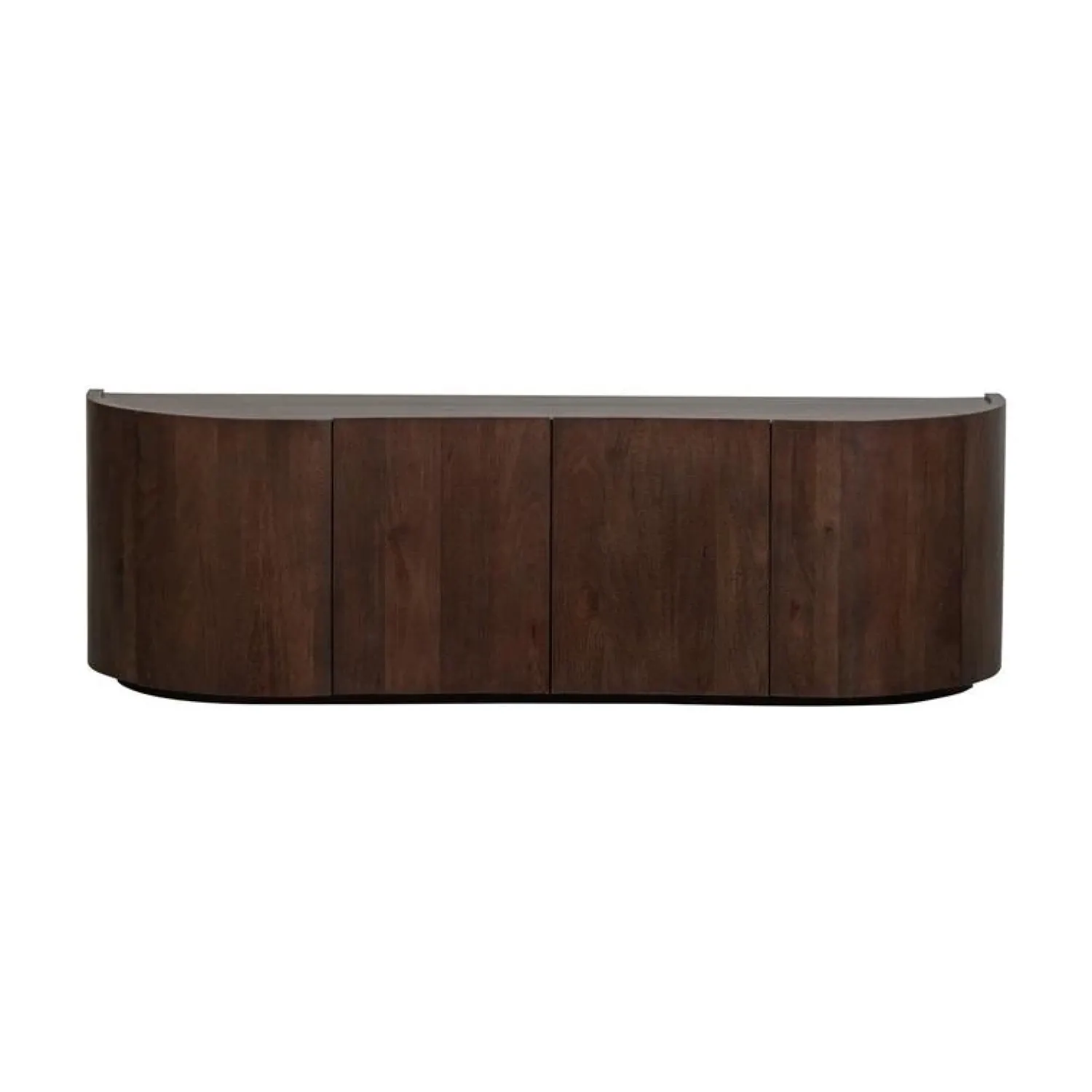 WOOOD Dressoirs|Industriele Kasten|Sense Dressoir 4-Deurs Mangohout Walnoot 160cm