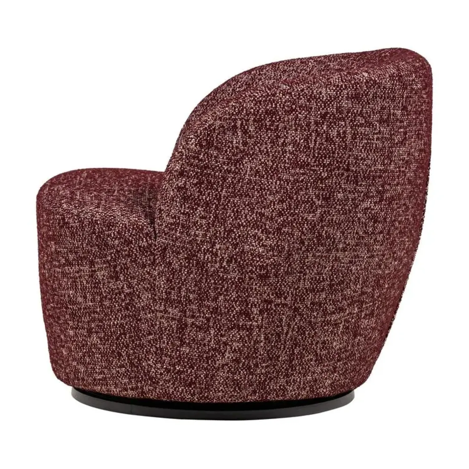 WOOOD Fauteuils|Serra Draaifauteuil Bordeauxrood Melange