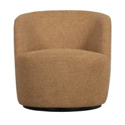 WOOOD Fauteuils|Serra Draaifauteuil Geweven Stof Curry Melange