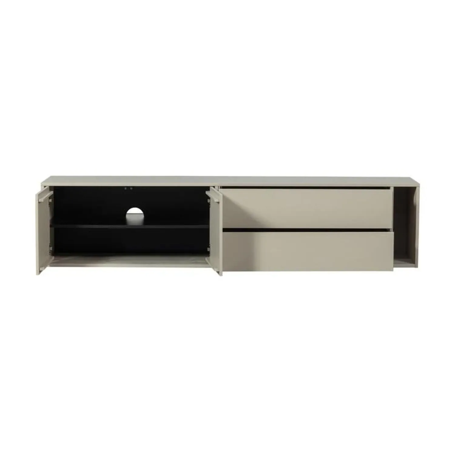 vtwonen Industriele Kasten|Tv Meubels|Settle Down Tv meubel grenen dust 200 cm