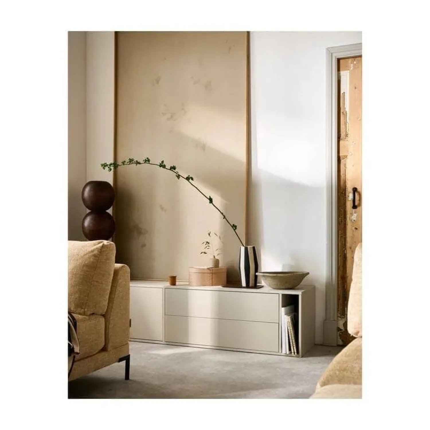vtwonen Industriele Kasten|Tv Meubels|Settle Down Tv meubel grenen dust 200 cm