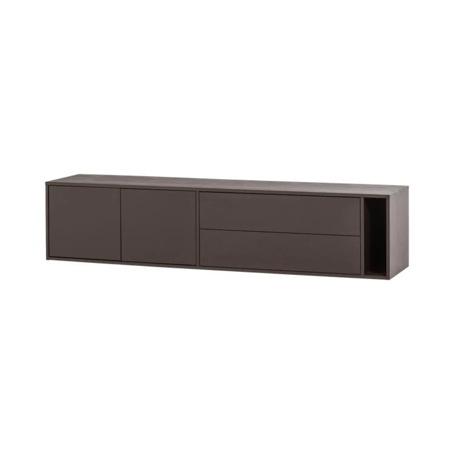 vtwonen Industriele Kasten|Tv Meubels|Settle Down Tv meubel Grenen Middenbruin 200cm