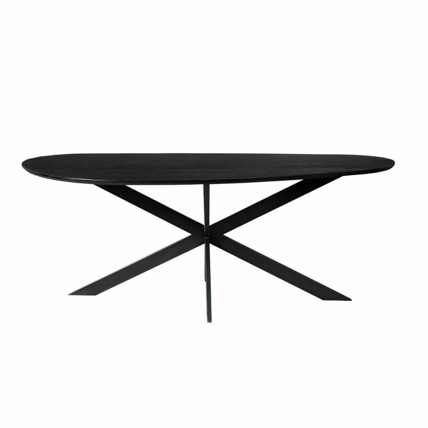 Furndea Eettafels|Shane Eettafel Organisch Zwart Eikenhout 210cm
