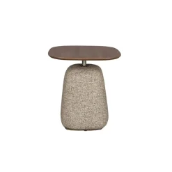 Dutchbone Bijzettafels|Shelly Bijzettafel Bruin 48cm