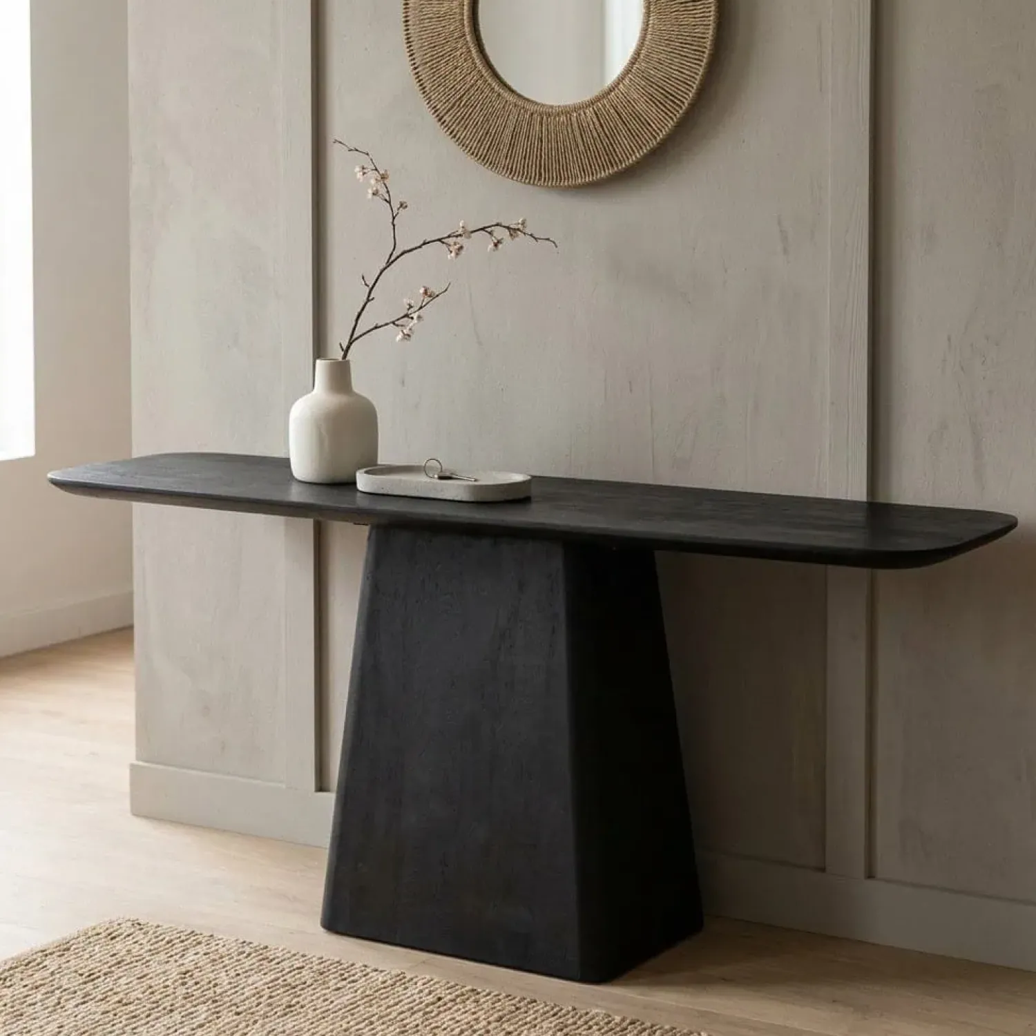 Eleonora Sidetables|Sidetable Aron 180×40 zwart