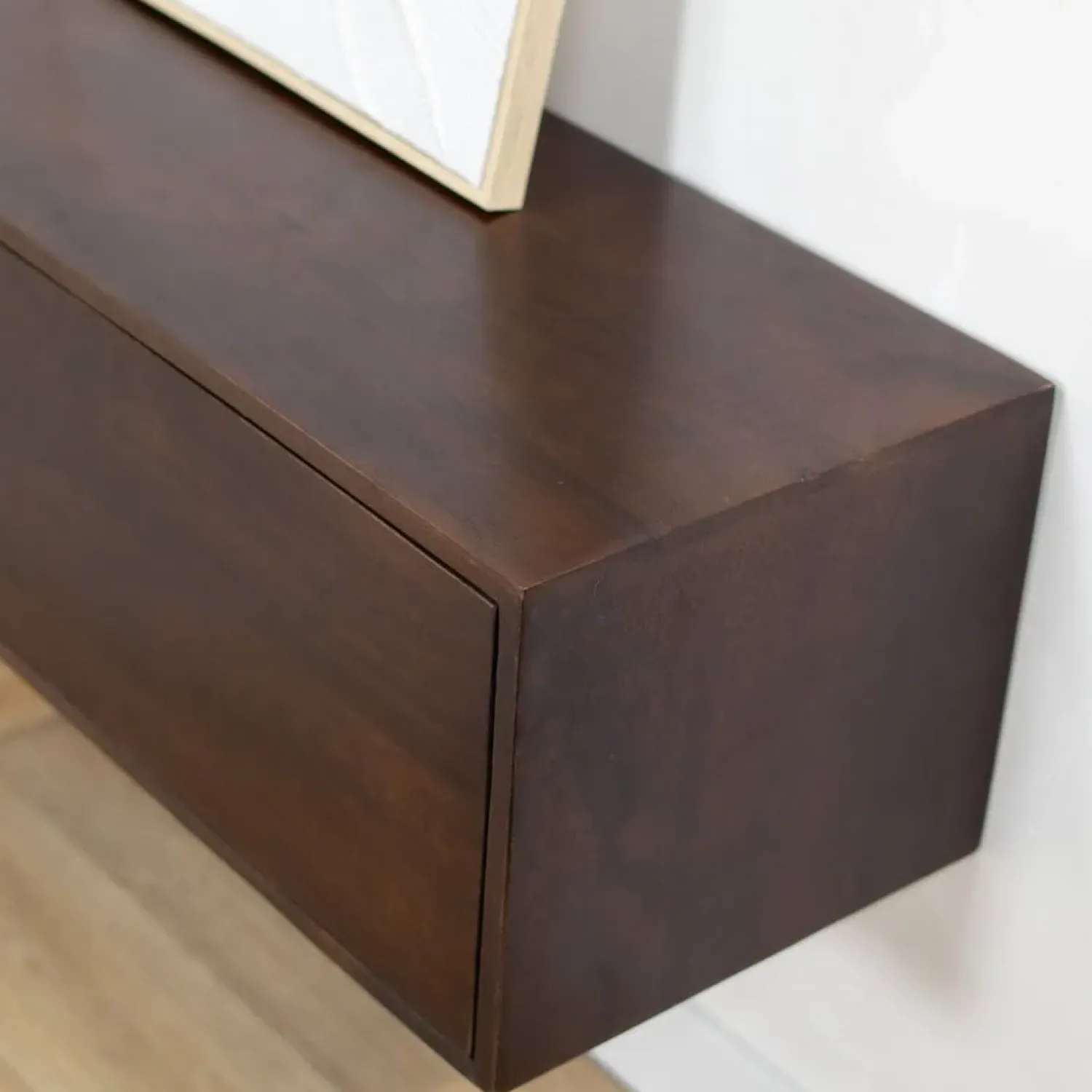 Vane Living Industriele Kasten|Tv Meubels|Sigge Zwevend Tv meubel walnoot 200cm