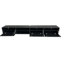 Vane Living Industriele Kasten|Tv Meubels|Sigge Zwevend Tv meubel zwart 240cm