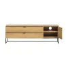 WOOOD Industriele Kasten|Tv Meubels|Silas TV Meubel 180 cm Eiken Decor 180cm