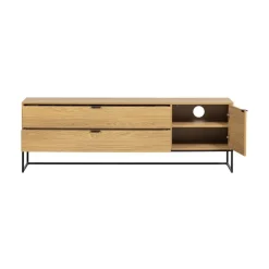 WOOOD Industriele Kasten|Tv Meubels|Silas TV Meubel 180 cm Eiken Decor 180cm