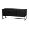 WOOOD Industriele Kasten|Tv Meubels|Silas TV Meubel 120 cm Essen Blacknight 120cm